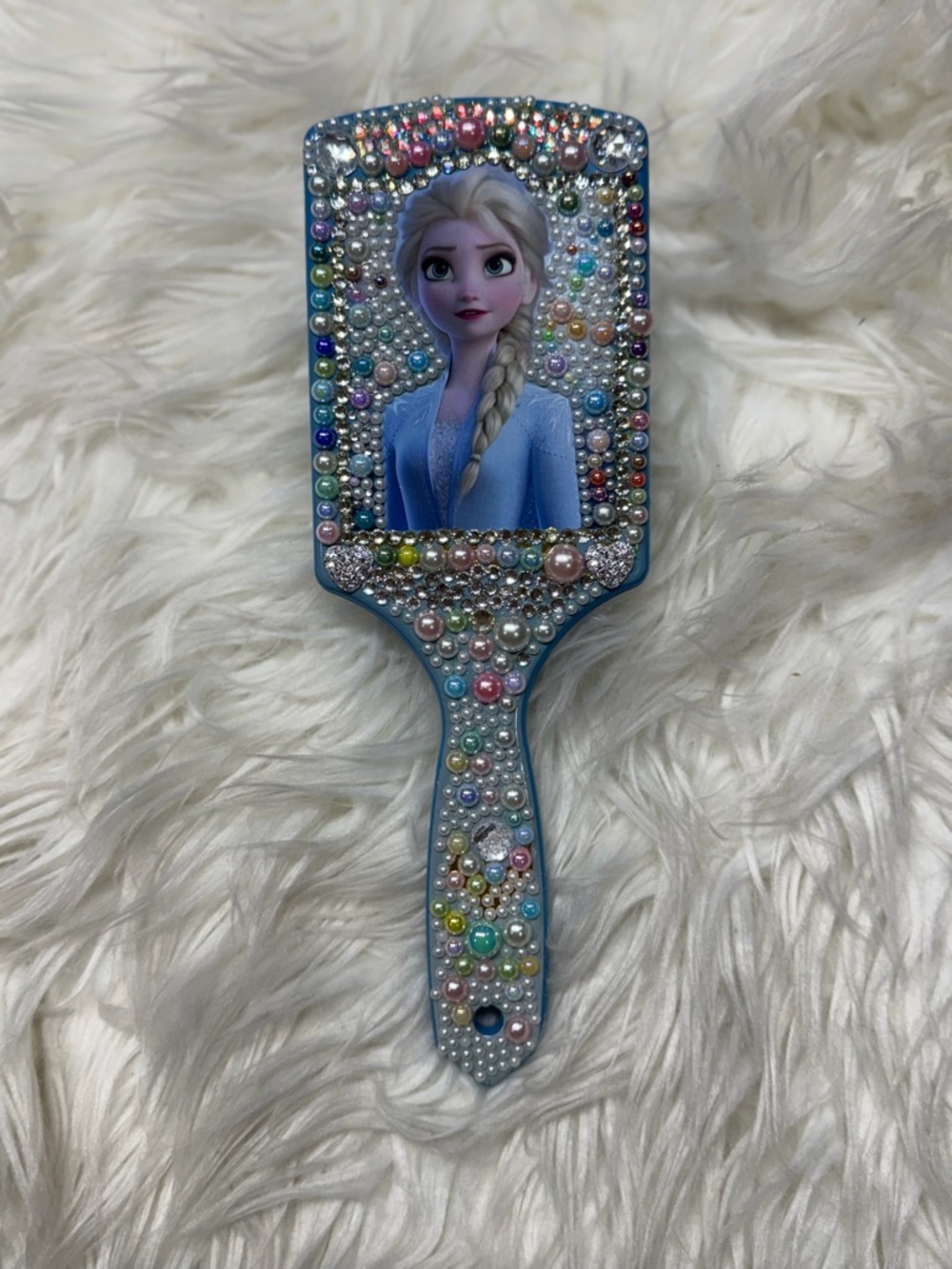 Disney Light Blue Elsa Beaded Hair Brush